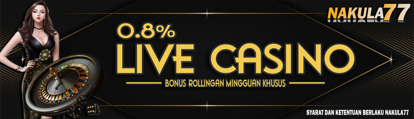 BONUS ROLLINGAN LIVE CASINO 0.8%