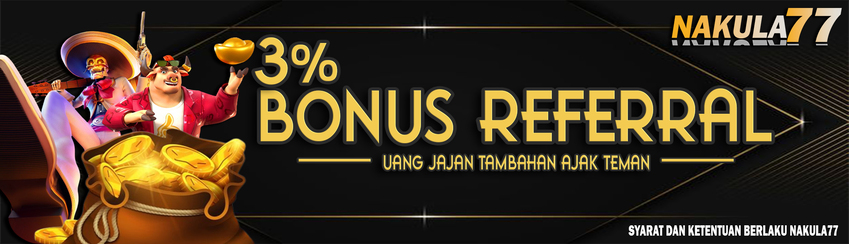 BONUS REFFERAL 3%