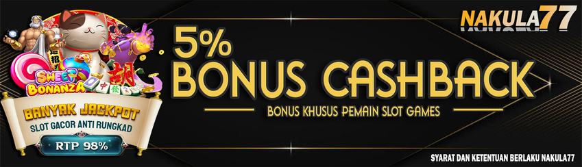 DOUBLE BONUS CASHBACK + KOMISI SLOT